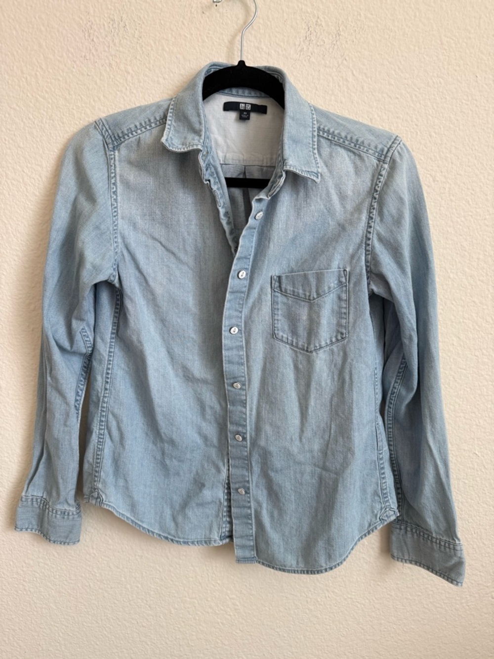 Uniqlo Light Blue Denim Button-Down Shirt